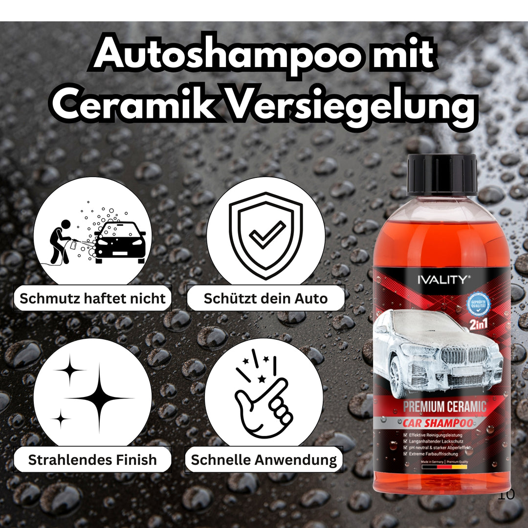 Autopflege komplett Bundle - Reiniger & Versiegelung für alle Oberflächen