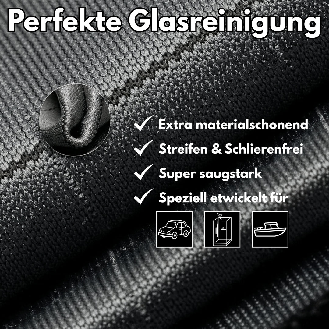 Carbon Glastuch - Profi Tuch für eine einfache Glasreinigung