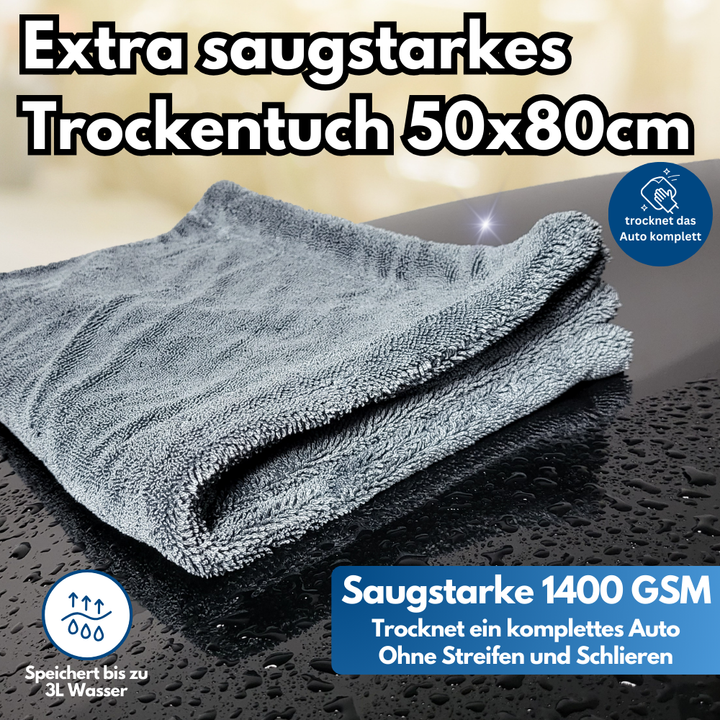 Magnet Kennzeichenhalter + Trockentuch XXL 1400 GSM
