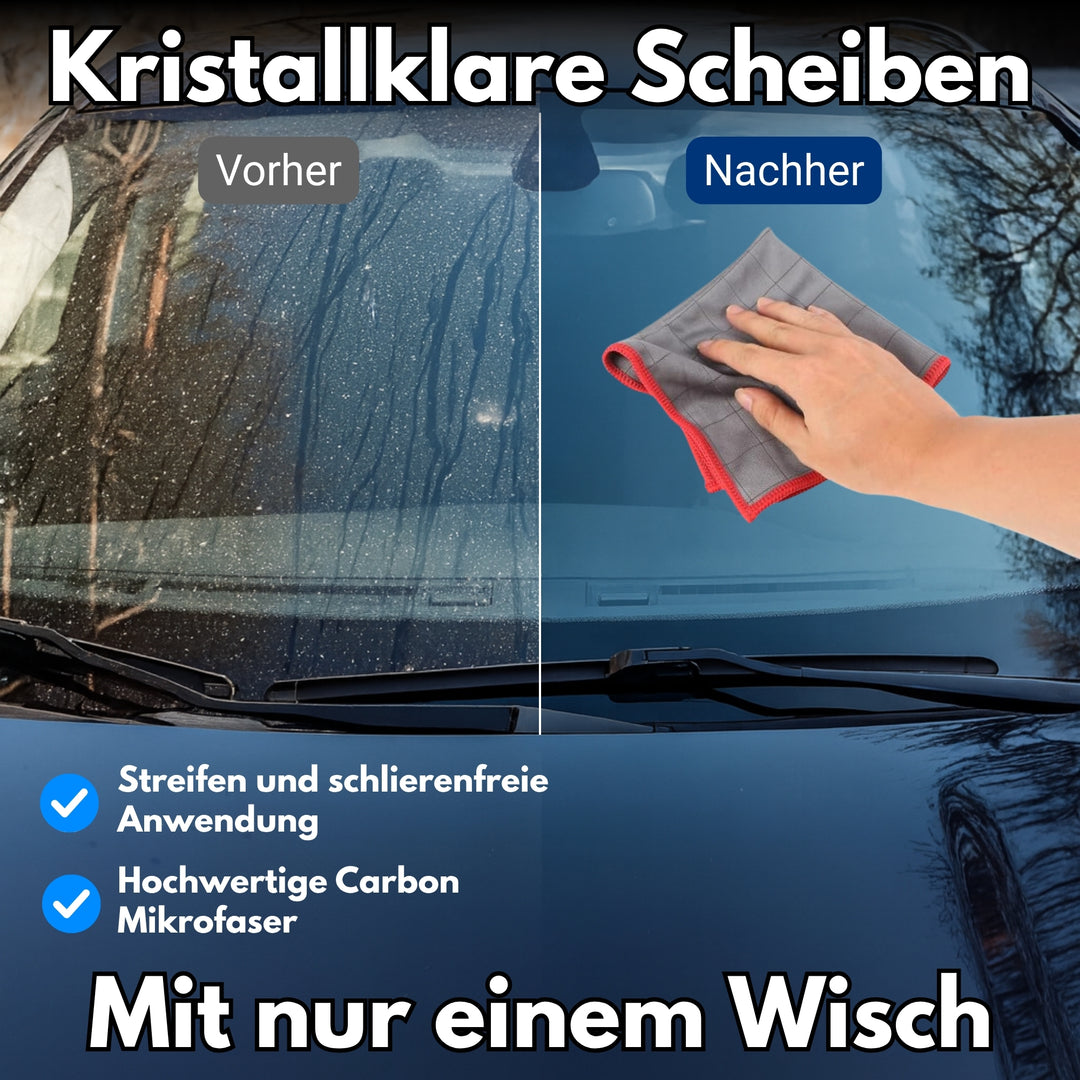 Carbon Glastuch - Profi Tuch für eine einfache Glasreinigung